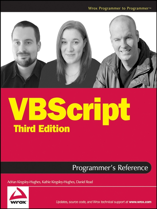 Title details for VBScript Programmer's Reference by Adrian Kingsley-Hughes - Available